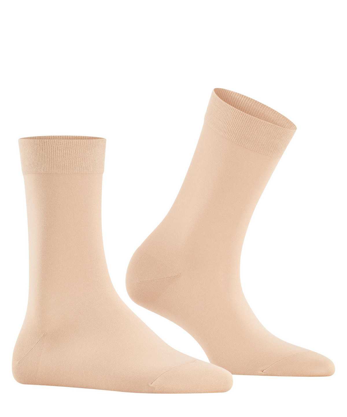 Skarpetki Falke Cotton Touch Socks Damskie Beżowe | VYMPFB-024