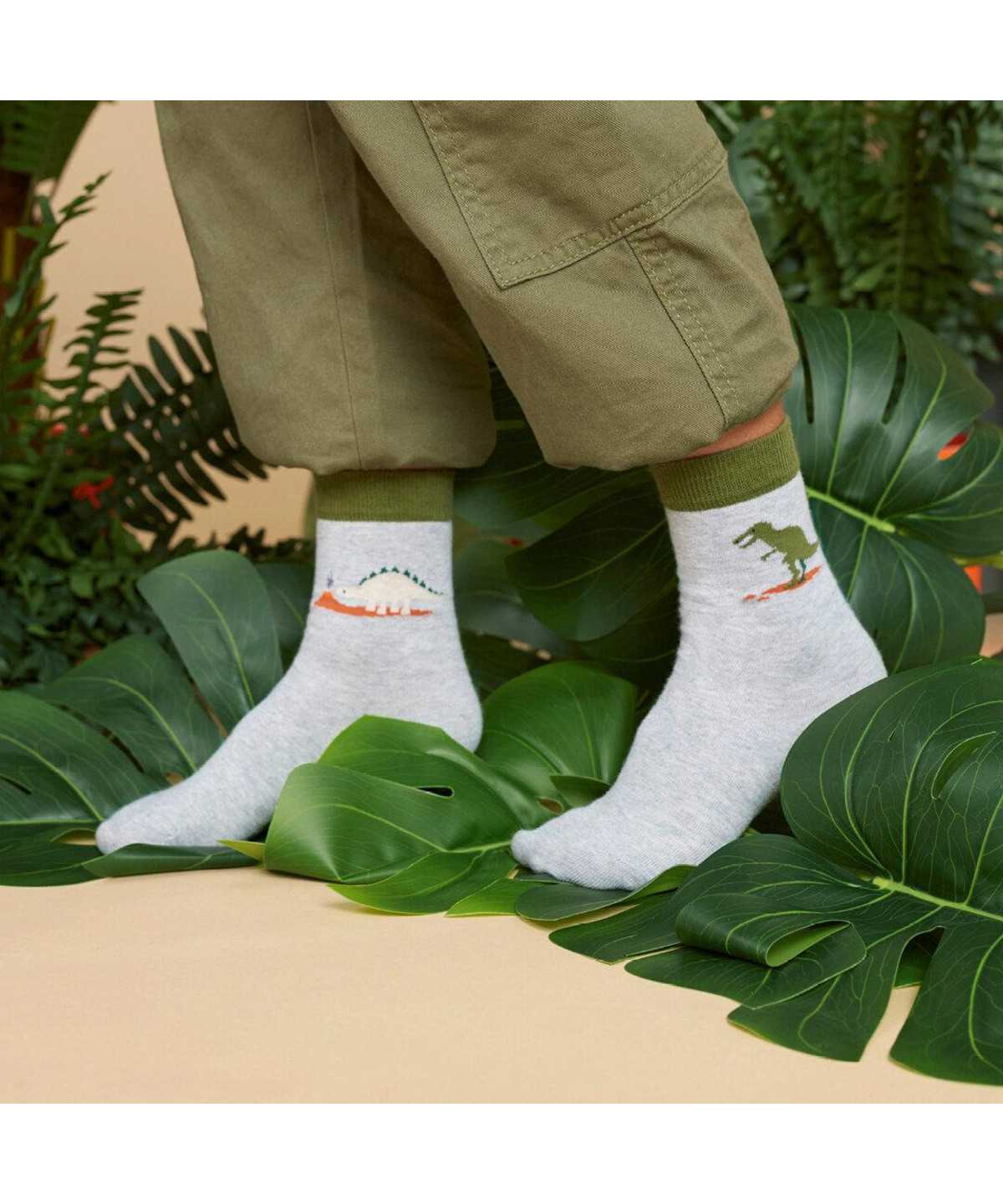 Skarpetki Falke Dinosaurs Socks Dziecięce Niebieskie | PNEHUT-956