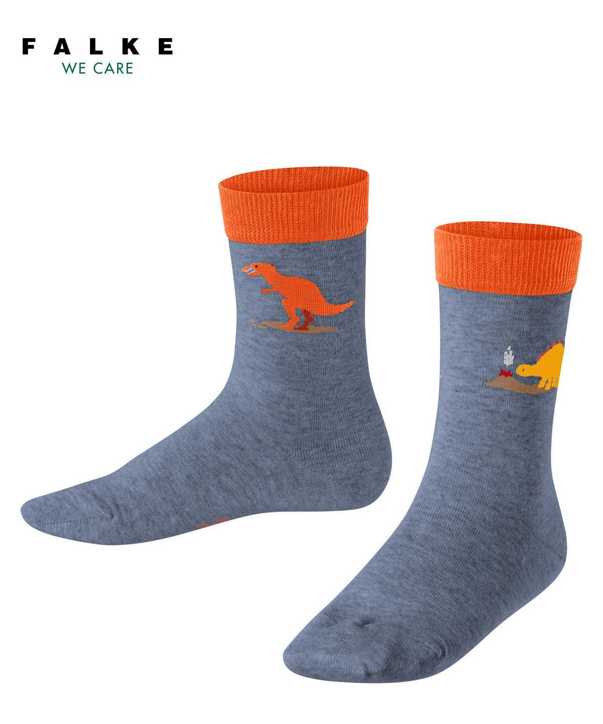 Skarpetki Falke Dinosaurs Socks Dziecięce Niebieskie | PNEHUT-956