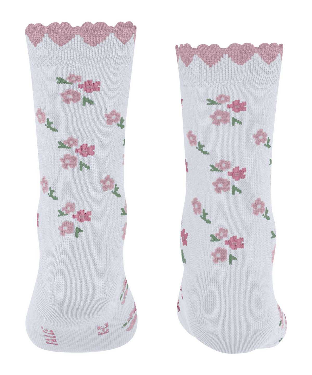 Skarpetki Falke Ditsy Flowers Socks Dziecięce Białe | BUDREN-361