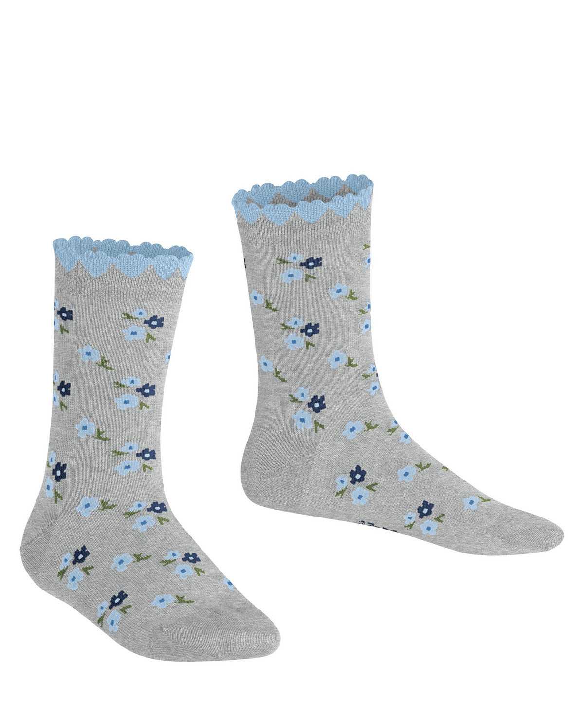 Skarpetki Falke Ditsy Flowers Socks Dziecięce Szare | LEHJUY-427