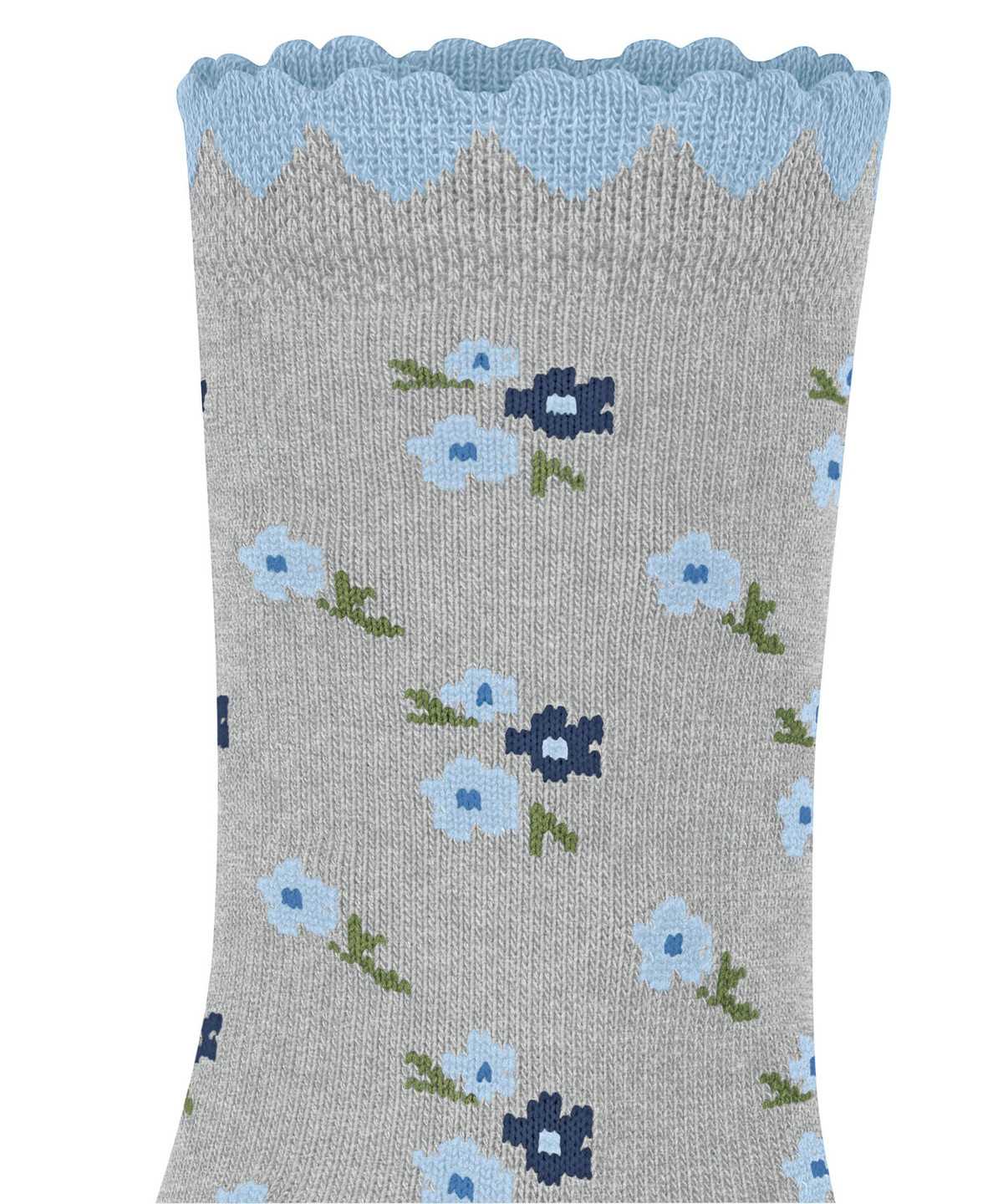 Skarpetki Falke Ditsy Flowers Socks Dziecięce Szare | LEHJUY-427