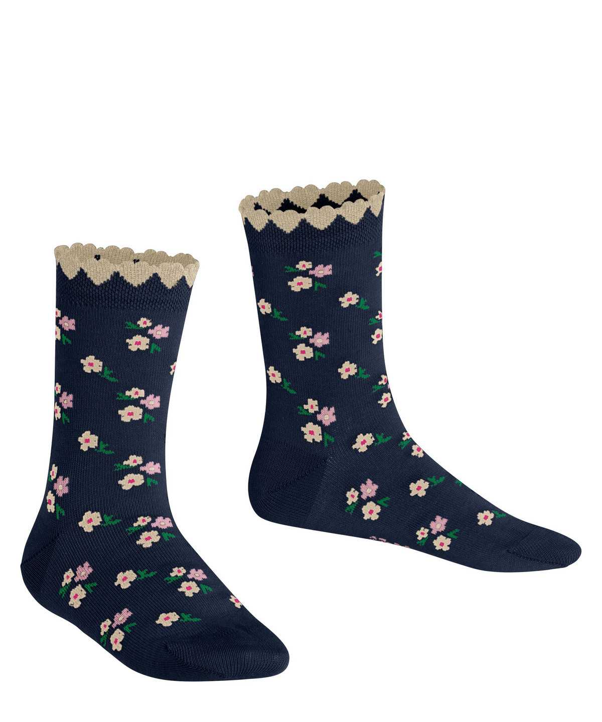 Skarpetki Falke Ditsy Flowers Socks Dziecięce Niebieskie | QKVJDX-754