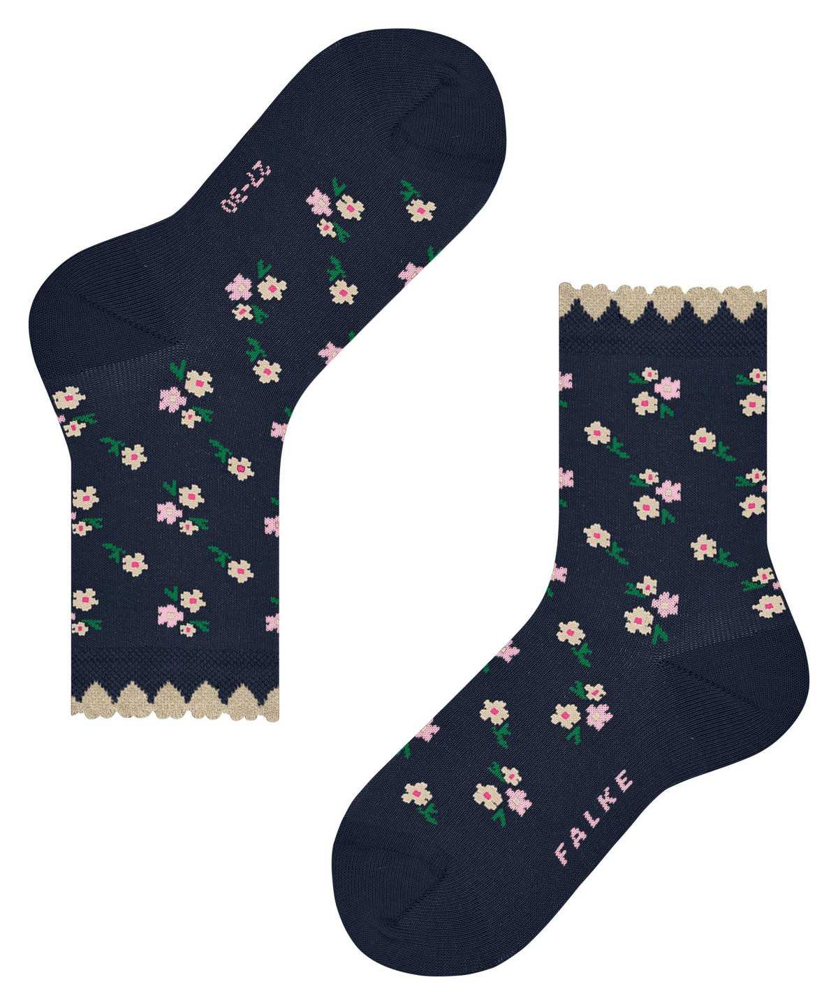 Skarpetki Falke Ditsy Flowers Socks Dziecięce Niebieskie | QKVJDX-754