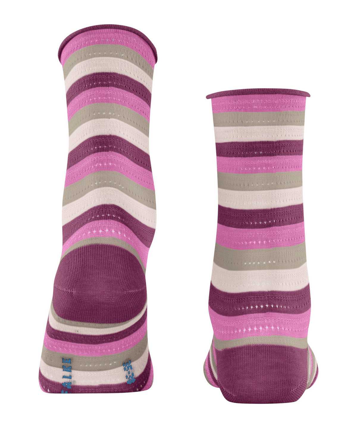 Skarpetki Falke Dopamine Stripe Socks Damskie Fioletowe | RGYUVL-578