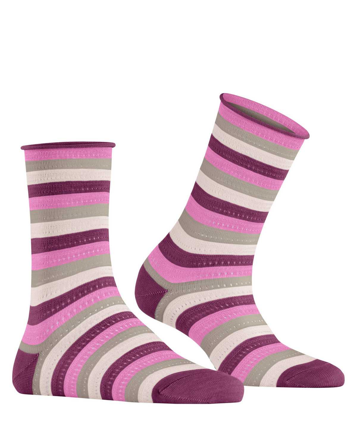 Skarpetki Falke Dopamine Stripe Socks Damskie Fioletowe | RGYUVL-578