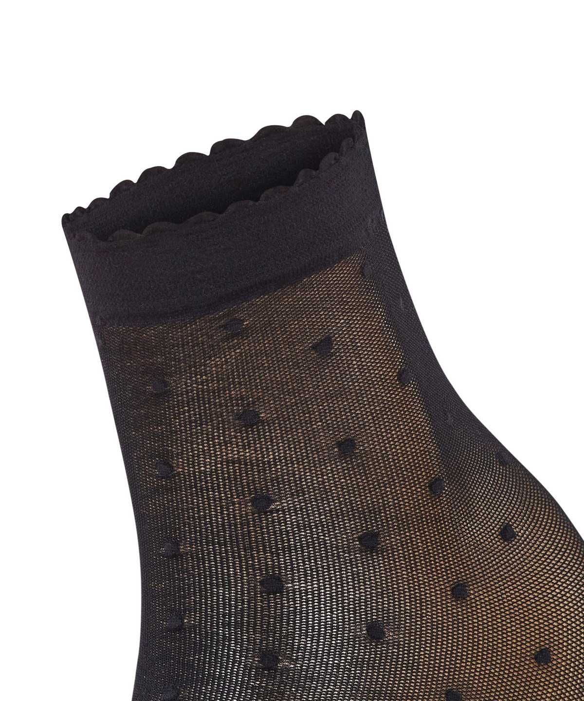 Skarpetki Falke Dot 15 DEN Ankle socks Damskie Czarne | LXEKQG-253