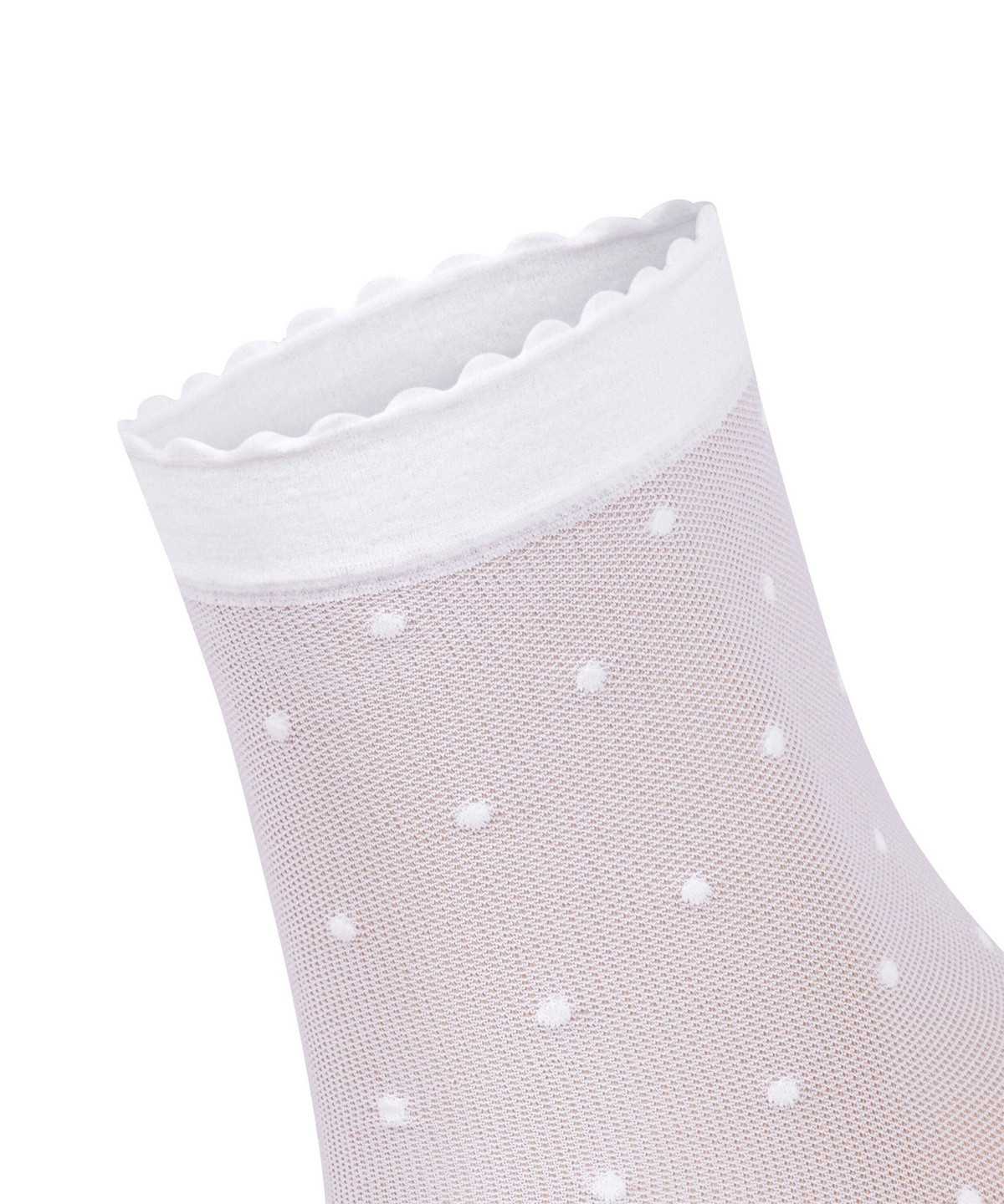 Skarpetki Falke Dot 15 DEN Ankle socks Damskie Białe | YSPLDV-324