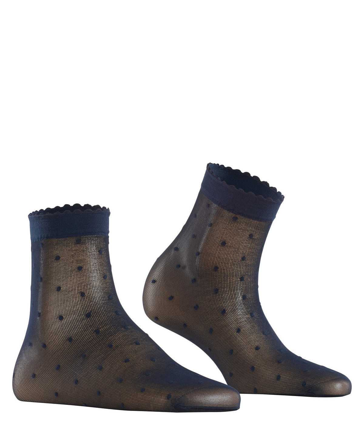 Skarpetki Falke Dot 15 DEN Ankle socks Damskie Niebieskie | TIULGB-095