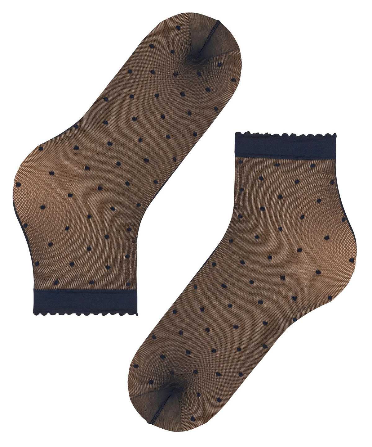 Skarpetki Falke Dot 15 DEN Ankle socks Damskie Niebieskie | TIULGB-095