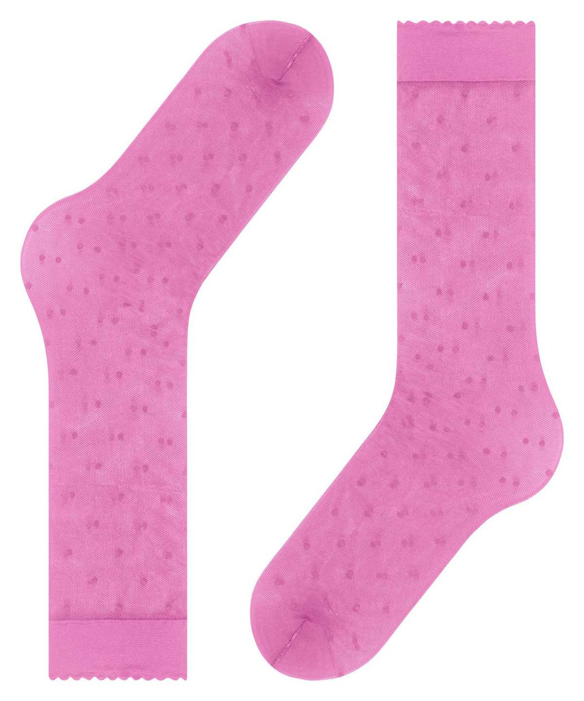 Skarpetki Falke Dot 15 DEN Knee-high Socks Damskie Czerwone | QRYOKH-298