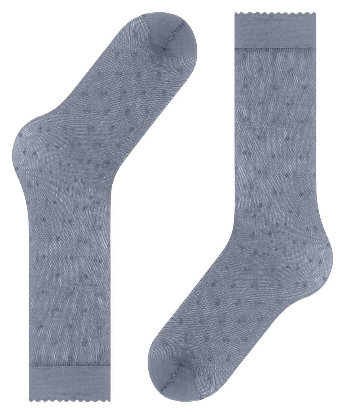 Skarpetki Falke Dot 15 DEN Knee-high Socks Damskie Szare | FBQITD-152