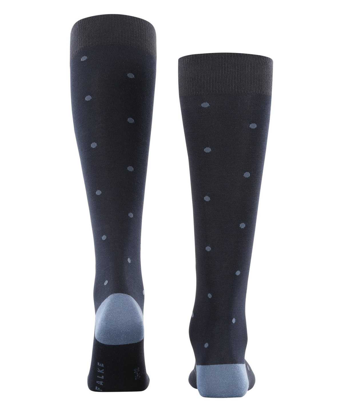 Skarpetki Falke Dot Knee-high Socks Męskie Niebieskie | JLDTIV-258