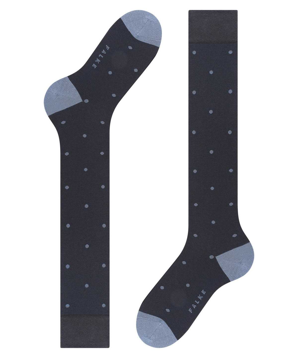 Skarpetki Falke Dot Knee-high Socks Męskie Niebieskie | JLDTIV-258