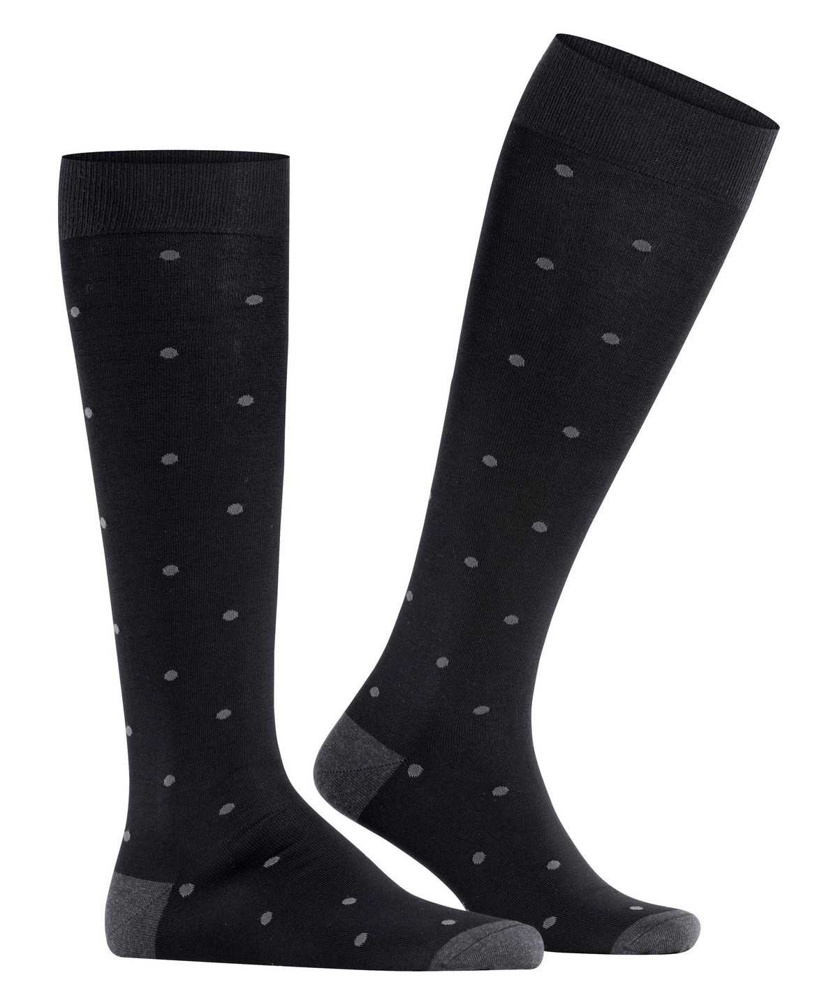 Skarpetki Falke Dot Knee-high Socks Męskie Szare | TLJCOF-745