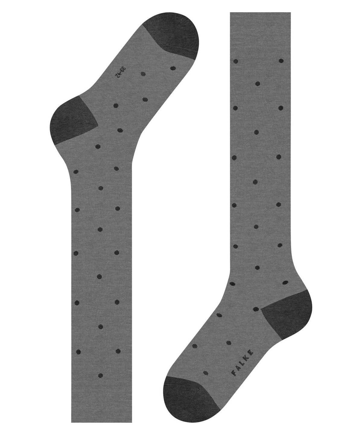 Skarpetki Falke Dot Knee-high Socks Męskie Szare | MXENHJ-401