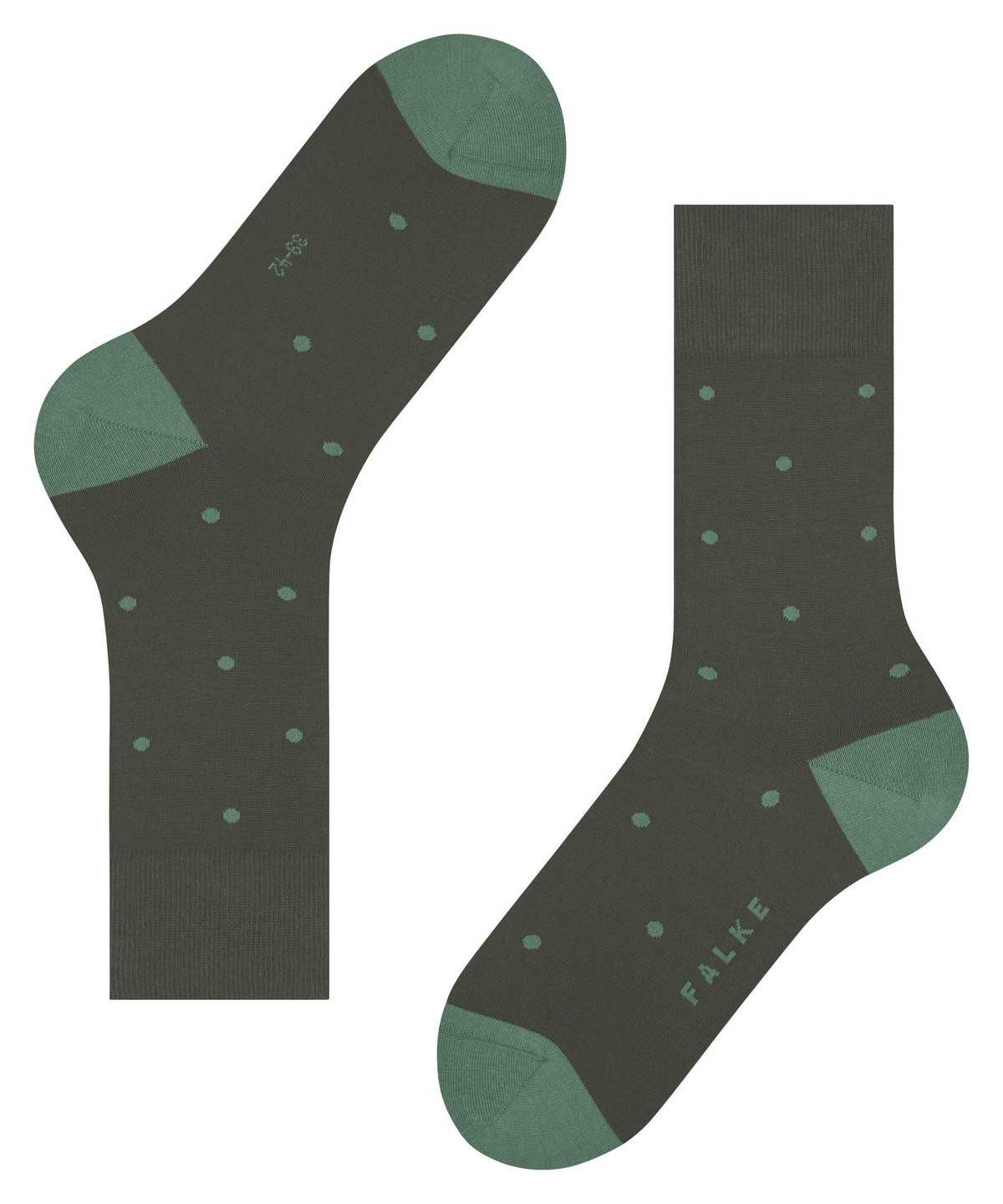 Skarpetki Falke Dot Socks Męskie Zielone | SBJLFE-306