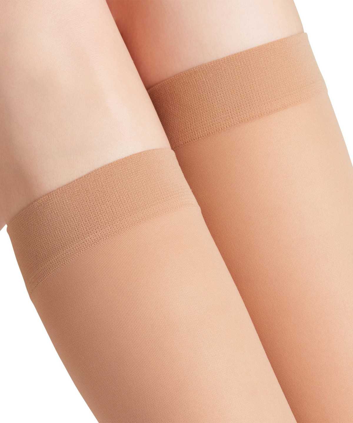 Skarpetki Falke Energize 30 DEN Knee-high Socks Damskie Beżowe | IUXYZD-859