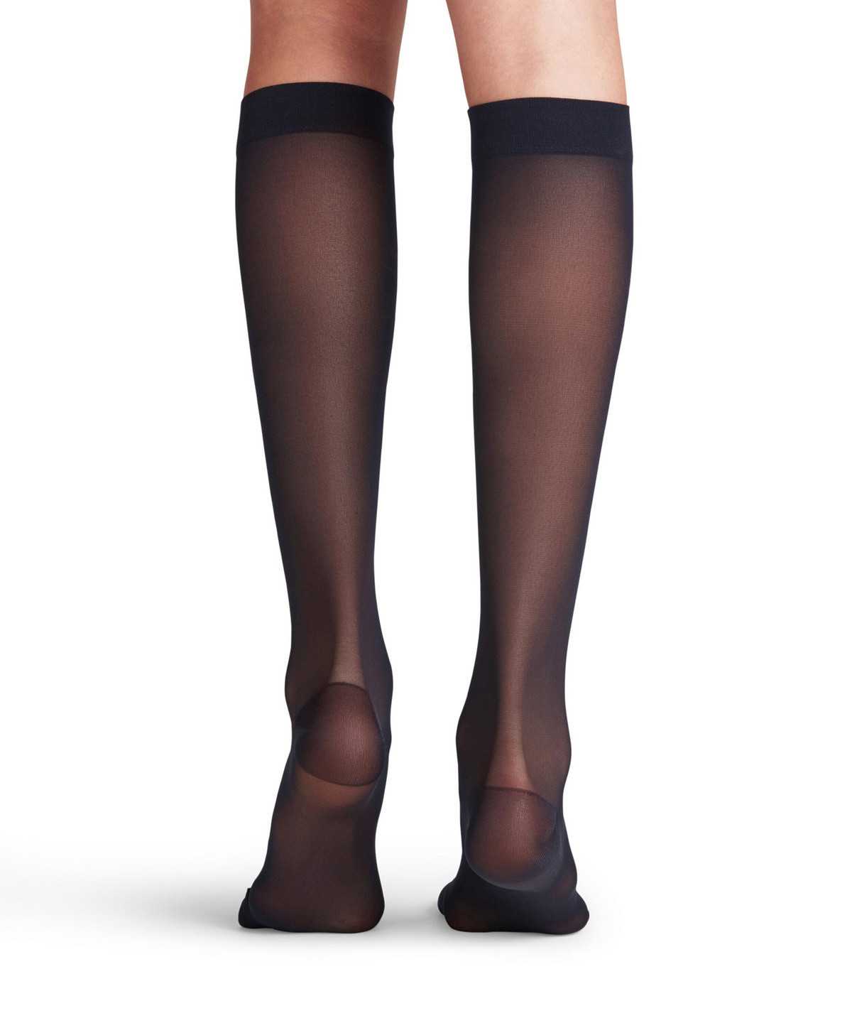 Skarpetki Falke Energize 30 DEN Knee-high Socks Damskie Niebieskie | GPCLDM-217