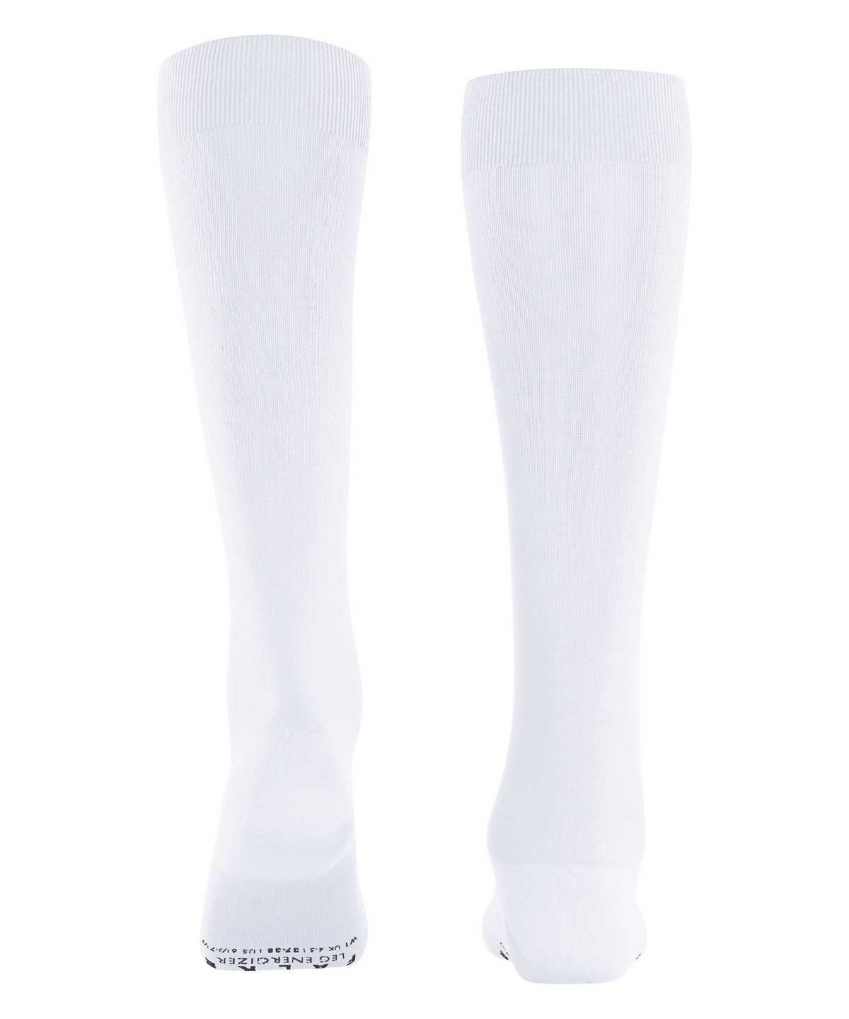 Skarpetki Falke Energizer Knee-high Socks Damskie Białe | JSDUFM-804