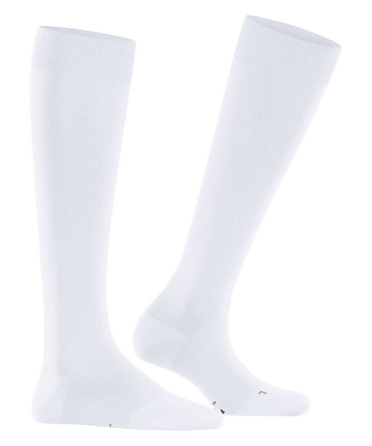 Skarpetki Falke Energizer Knee-high Socks Damskie Białe | JSDUFM-804