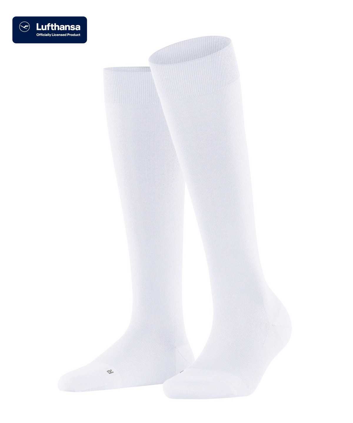 Skarpetki Falke Energizer Knee-high Socks Damskie Białe | JSDUFM-804