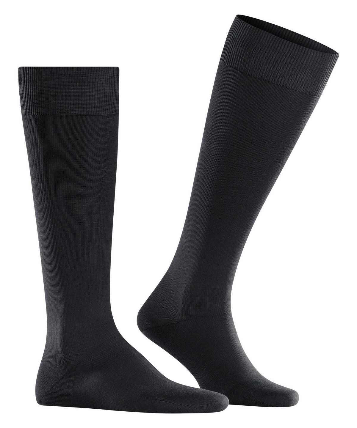 Skarpetki Falke Energizing Cotton Knee-high Socks Męskie Czarne | JQEUTS-514