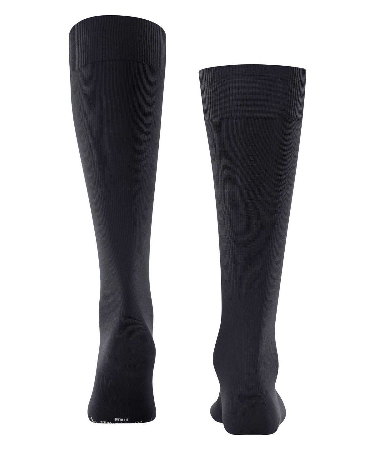 Skarpetki Falke Energizing Cotton Knee-high Socks Męskie Niebieskie | QSGPFD-690