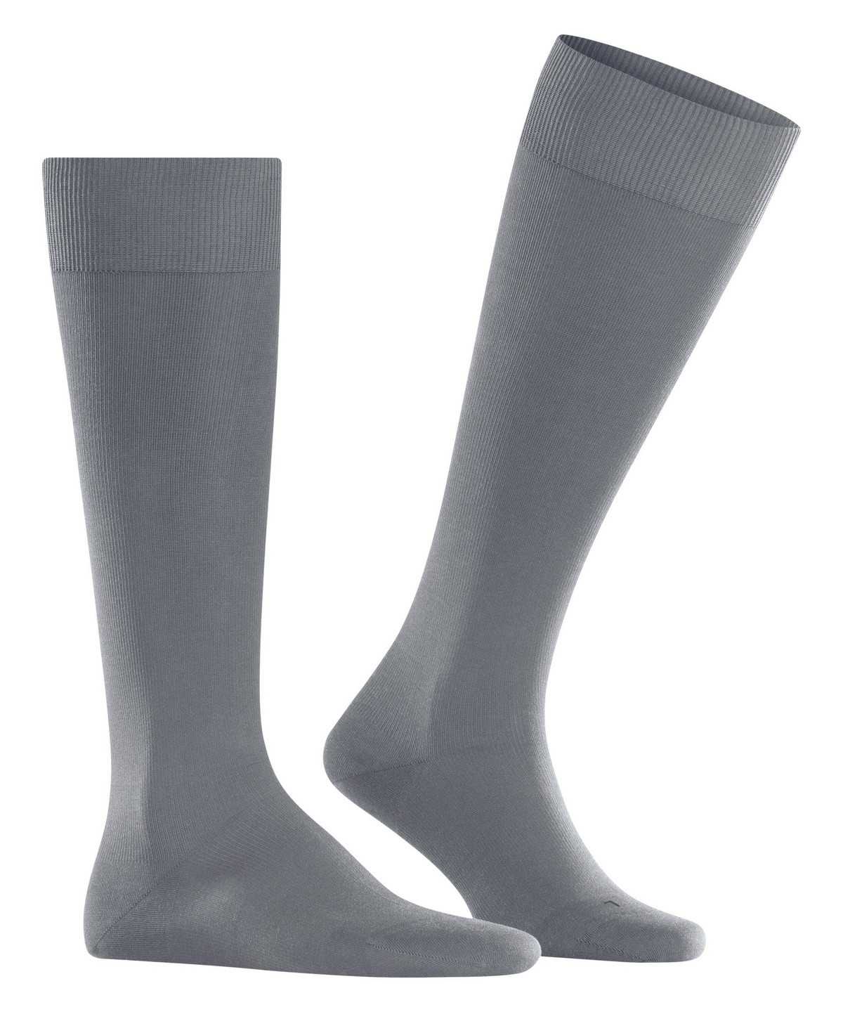 Skarpetki Falke Energizing Cotton Knee-high Socks Męskie Szare | DROHFW-567