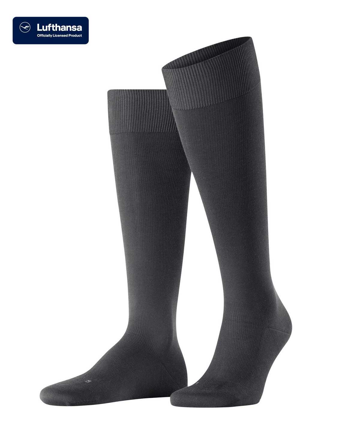 Skarpetki Falke Energizing Cotton Knee-high Socks Męskie Szare | IYENVR-823