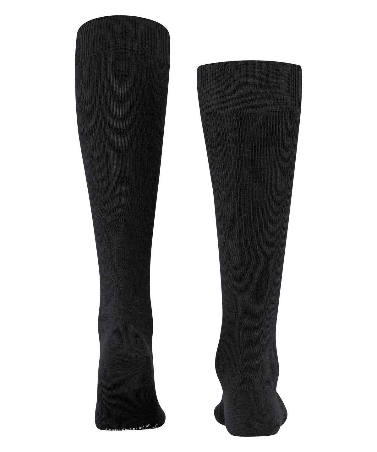 Skarpetki Falke Energizing Wool Knee-high Socks Męskie Czarne | KUSPET-432