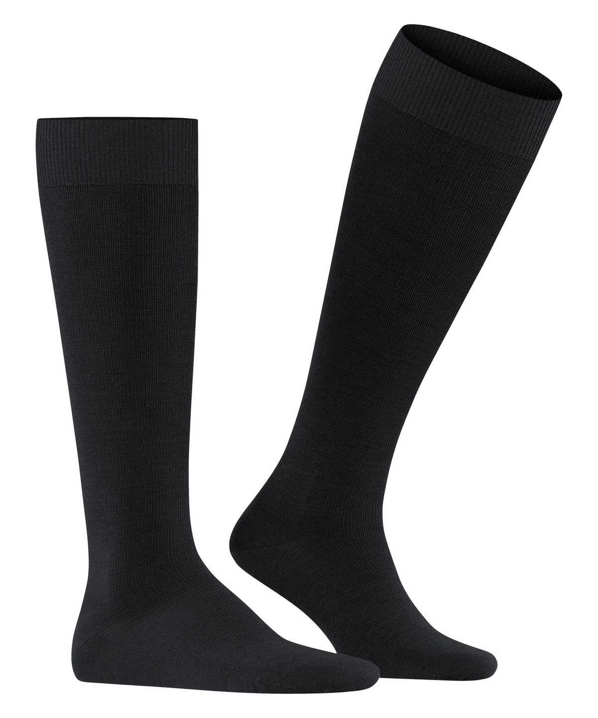 Skarpetki Falke Energizing Wool Knee-high Socks Męskie Czarne | KUSPET-432