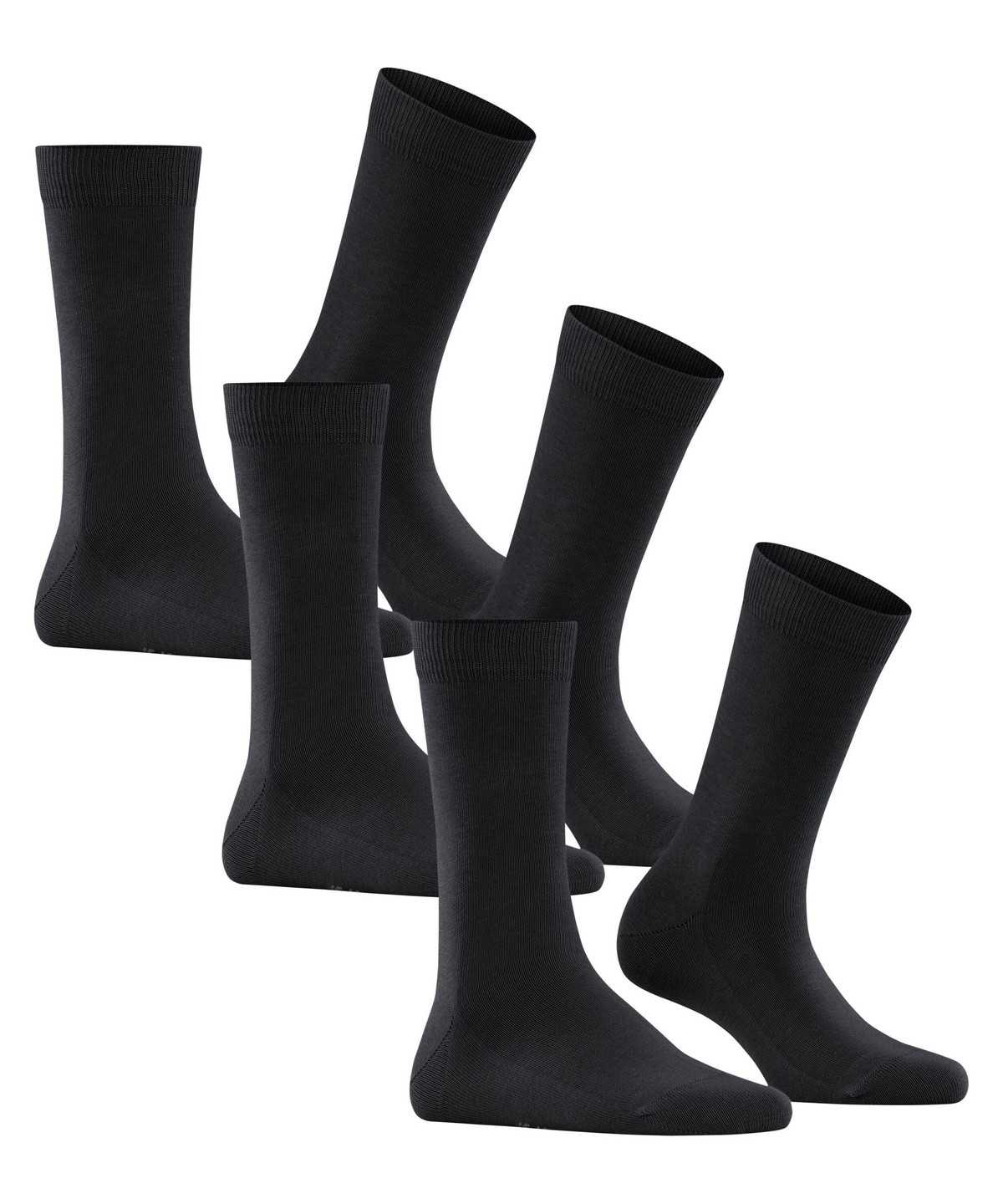 Skarpetki Falke Family 3-Pack Socks Damskie Czarne | XKNTAV-718