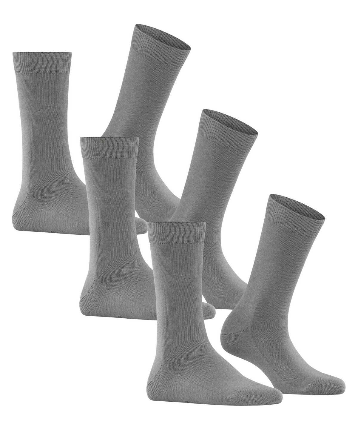 Skarpetki Falke Family 3-Pack Socks Damskie Szare | QRGSWX-813