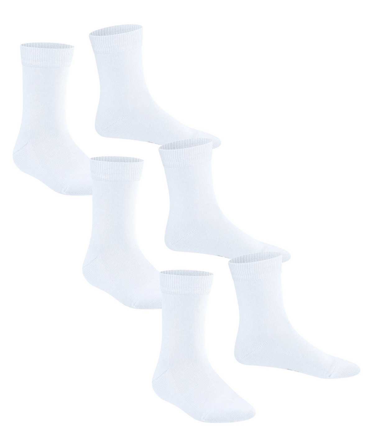 Skarpetki Falke Family 3-Pack Socks Dziecięce Białe | DMFBPG-081