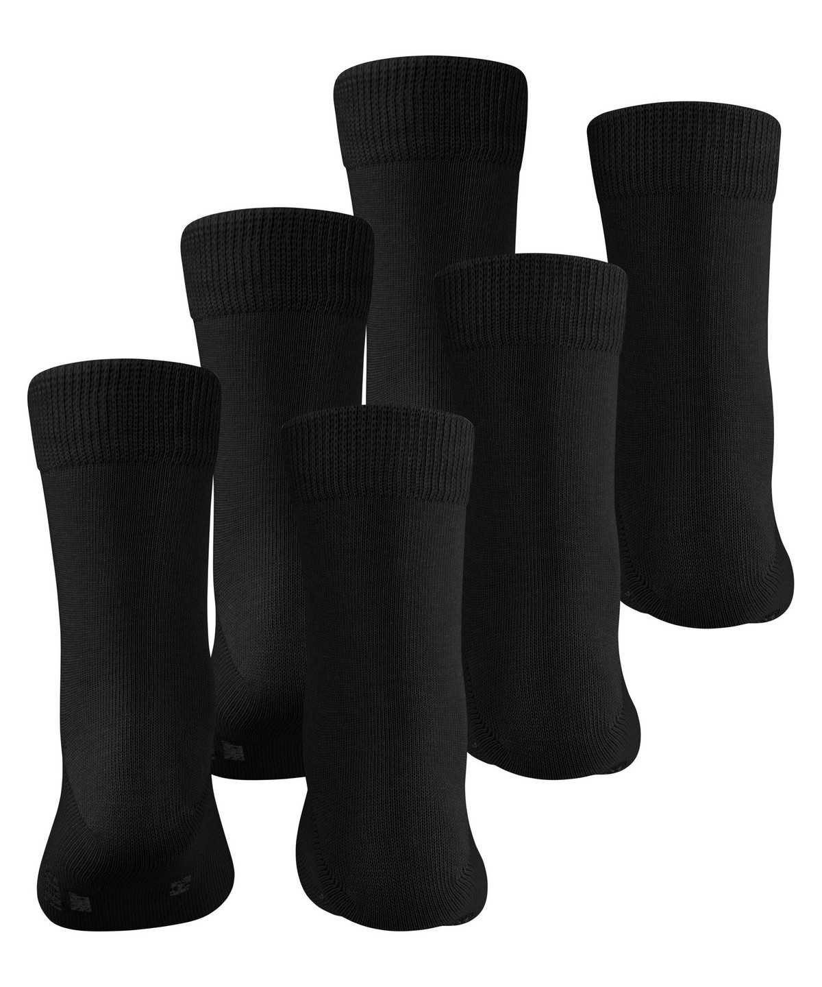 Skarpetki Falke Family 3-Pack Socks Dziecięce Czarne | AKDTEI-704