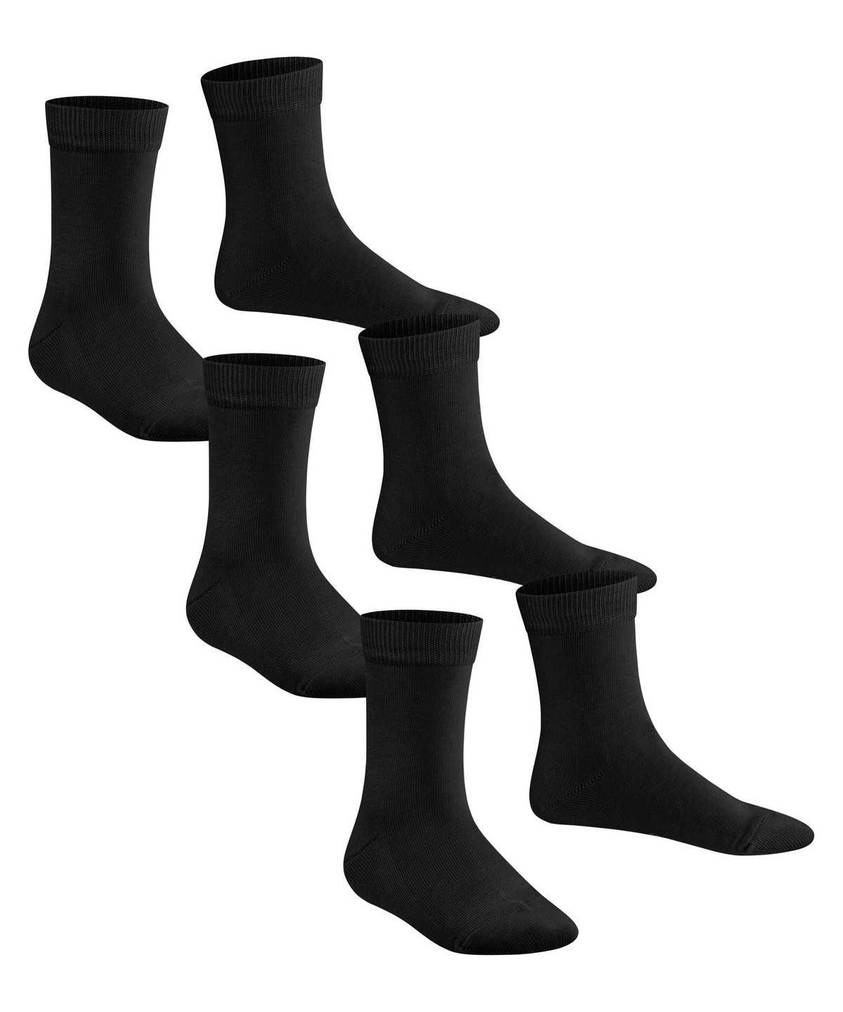 Skarpetki Falke Family 3-Pack Socks Dziecięce Czarne | AKDTEI-704