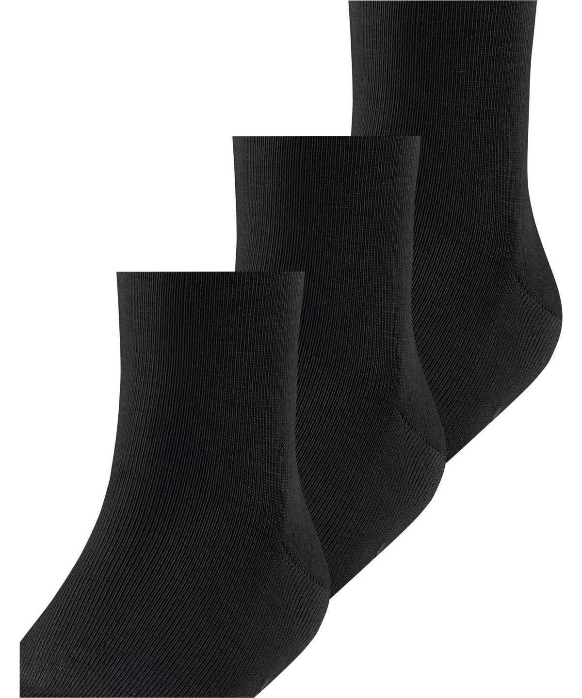 Skarpetki Falke Family 3-Pack Socks Dziecięce Czarne | AKDTEI-704