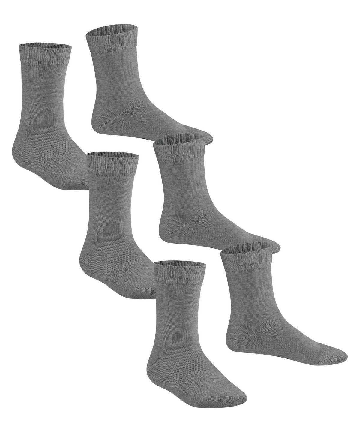 Skarpetki Falke Family 3-Pack Socks Dziecięce Szare | KFMVLO-176