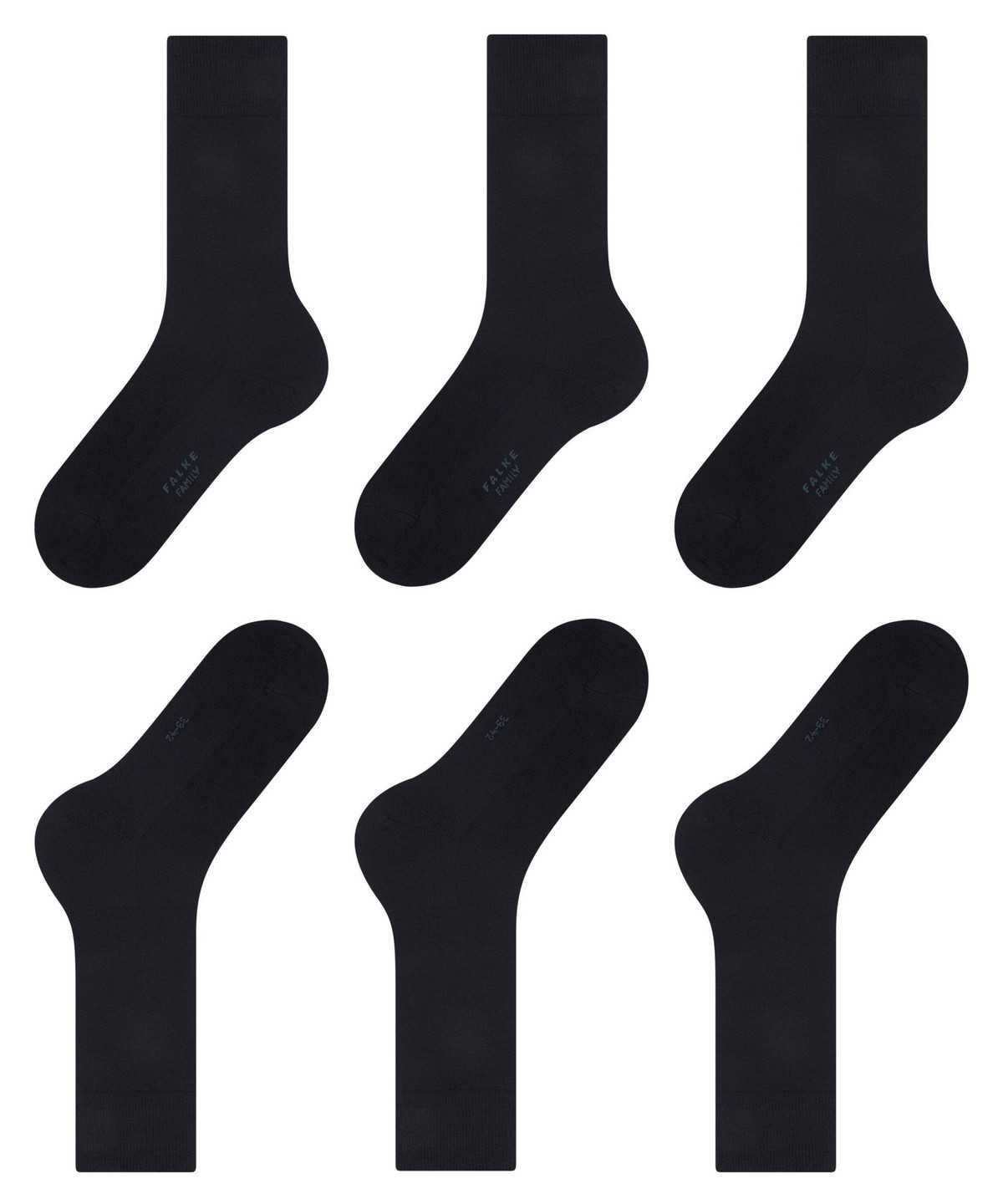 Skarpetki Falke Family 3-Pack Socks Męskie Niebieskie | RMPLJC-704