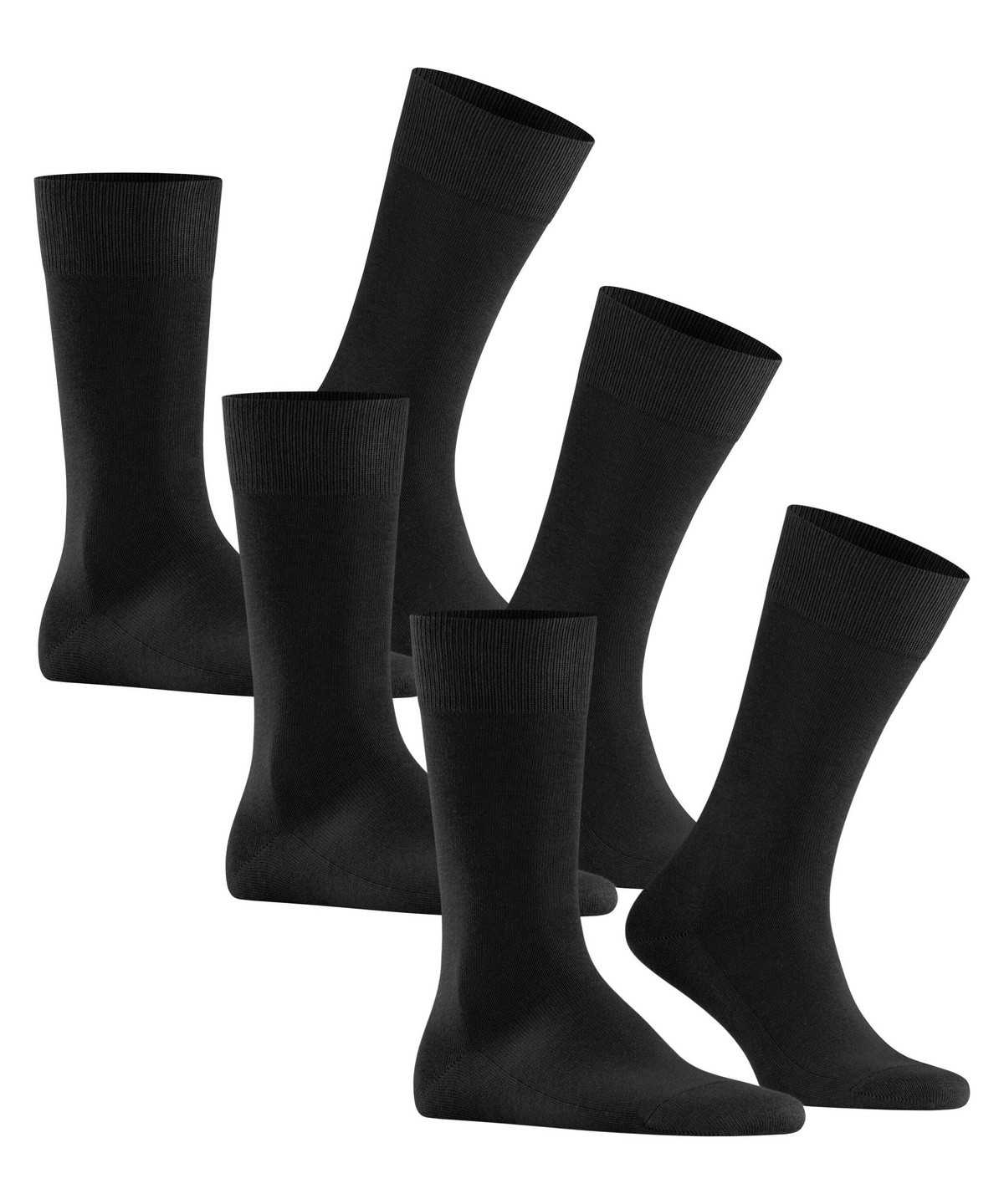 Skarpetki Falke Family 3-Pack Socks Męskie Czarne | EBGHVS-078