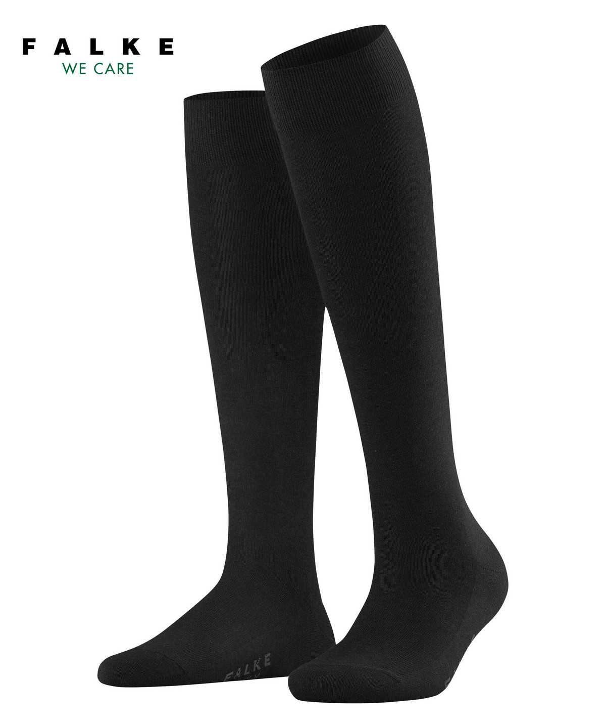 Skarpetki Falke Family Knee-high Socks Damskie Czarne | ULSXQD-791