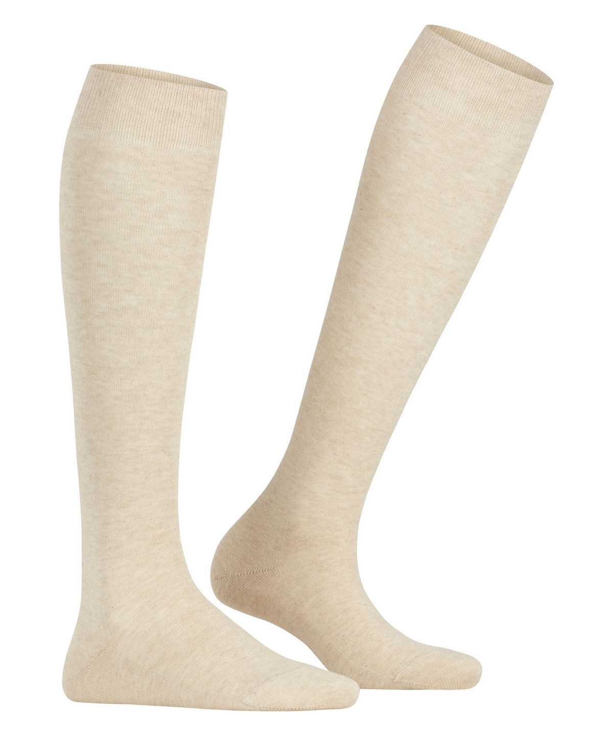 Skarpetki Falke Family Knee-high Socks Damskie Beżowe | TMXJWQ-782