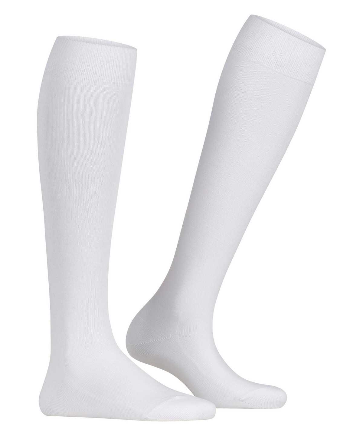 Skarpetki Falke Family Knee-high Socks Damskie Białe | DCUEWG-310