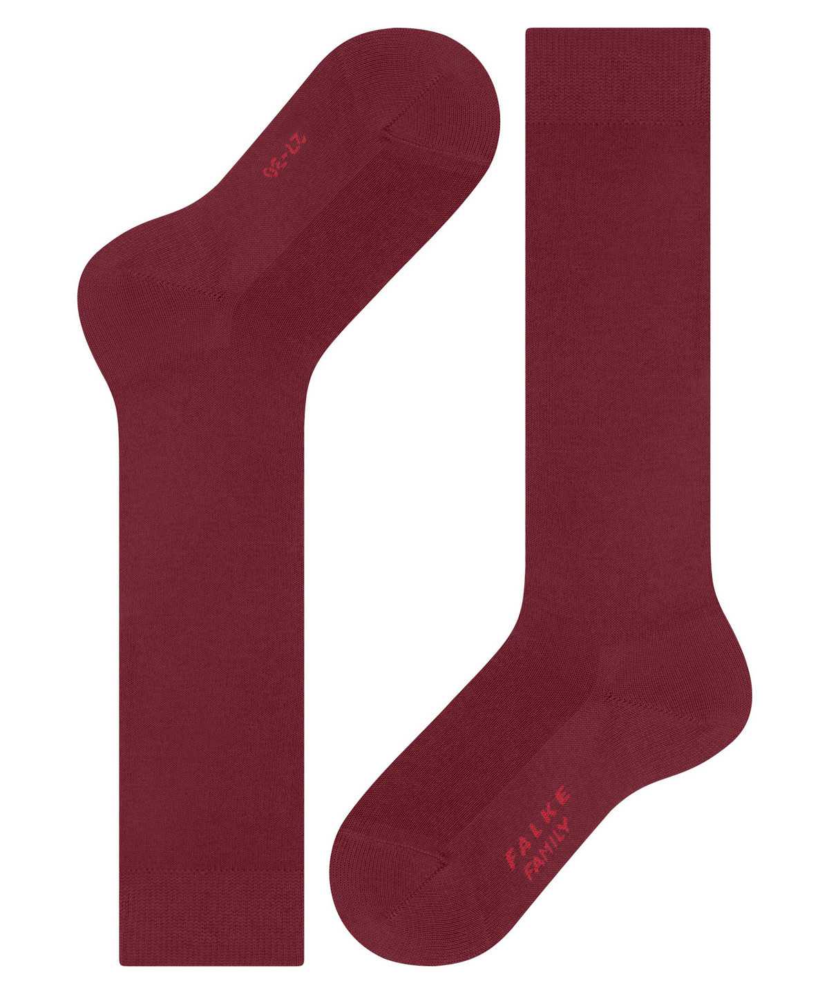 Skarpetki Falke Family Knee-high Socks Dziecięce Czerwone | URLWBK-324