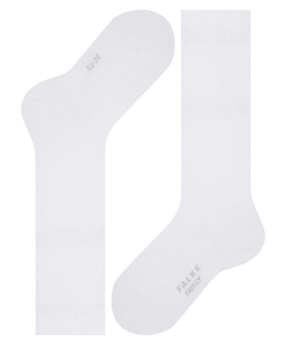 Skarpetki Falke Family Knee-high Socks Dziecięce Białe | ZXAPRQ-469