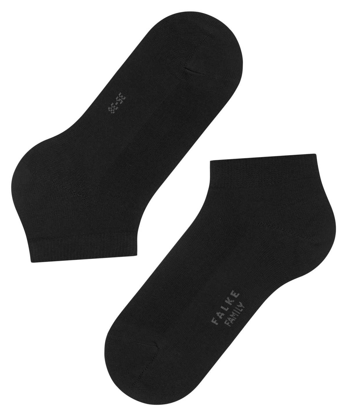 Skarpetki Falke Family Sneaker socks Damskie Czarne | ERNJBL-496