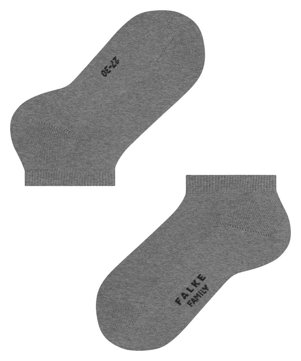 Skarpetki Falke Family Sneaker socks Dziecięce Szare | DWPISU-152