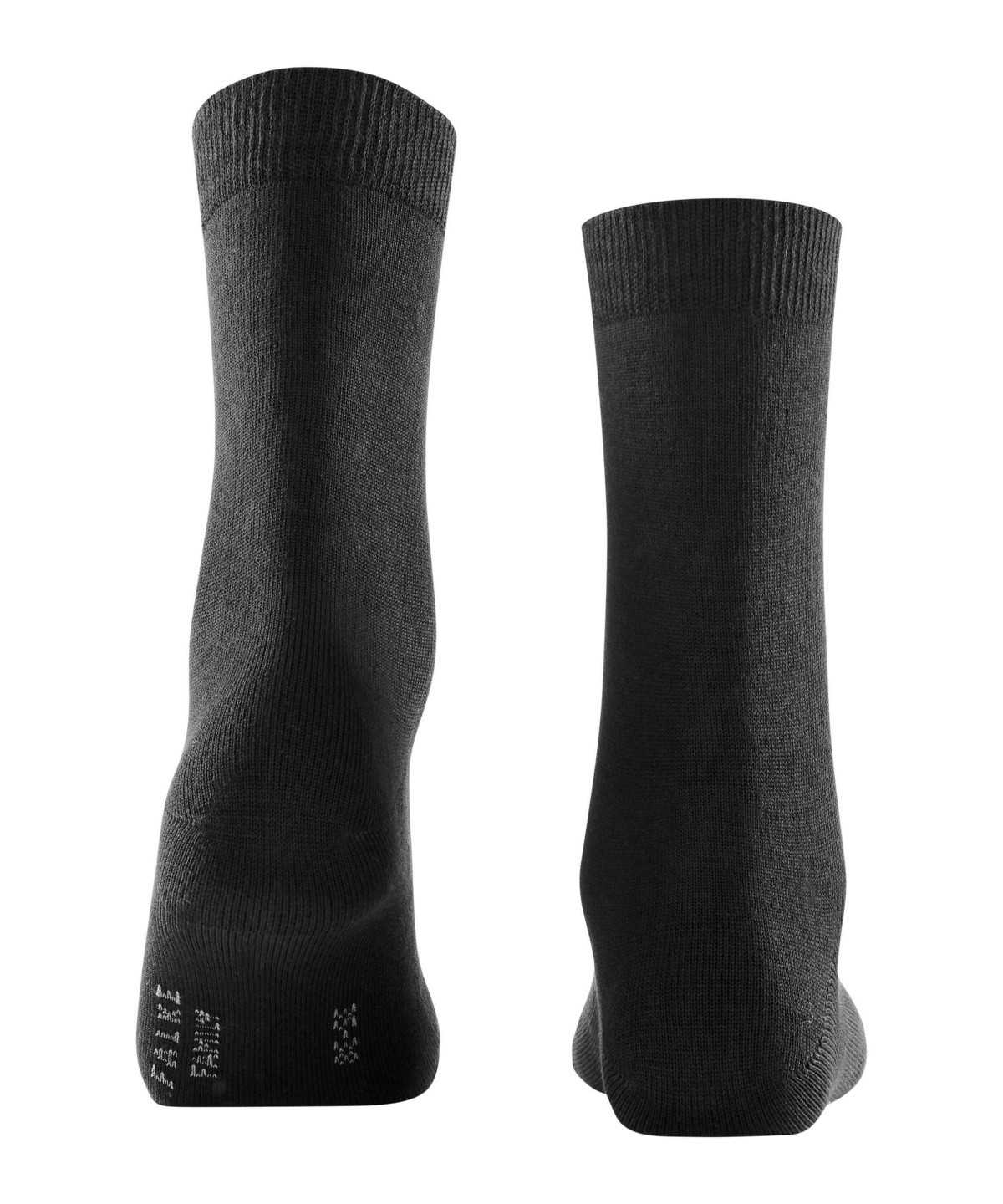 Skarpetki Falke Family Socks Damskie Czarne | JVBAOC-436