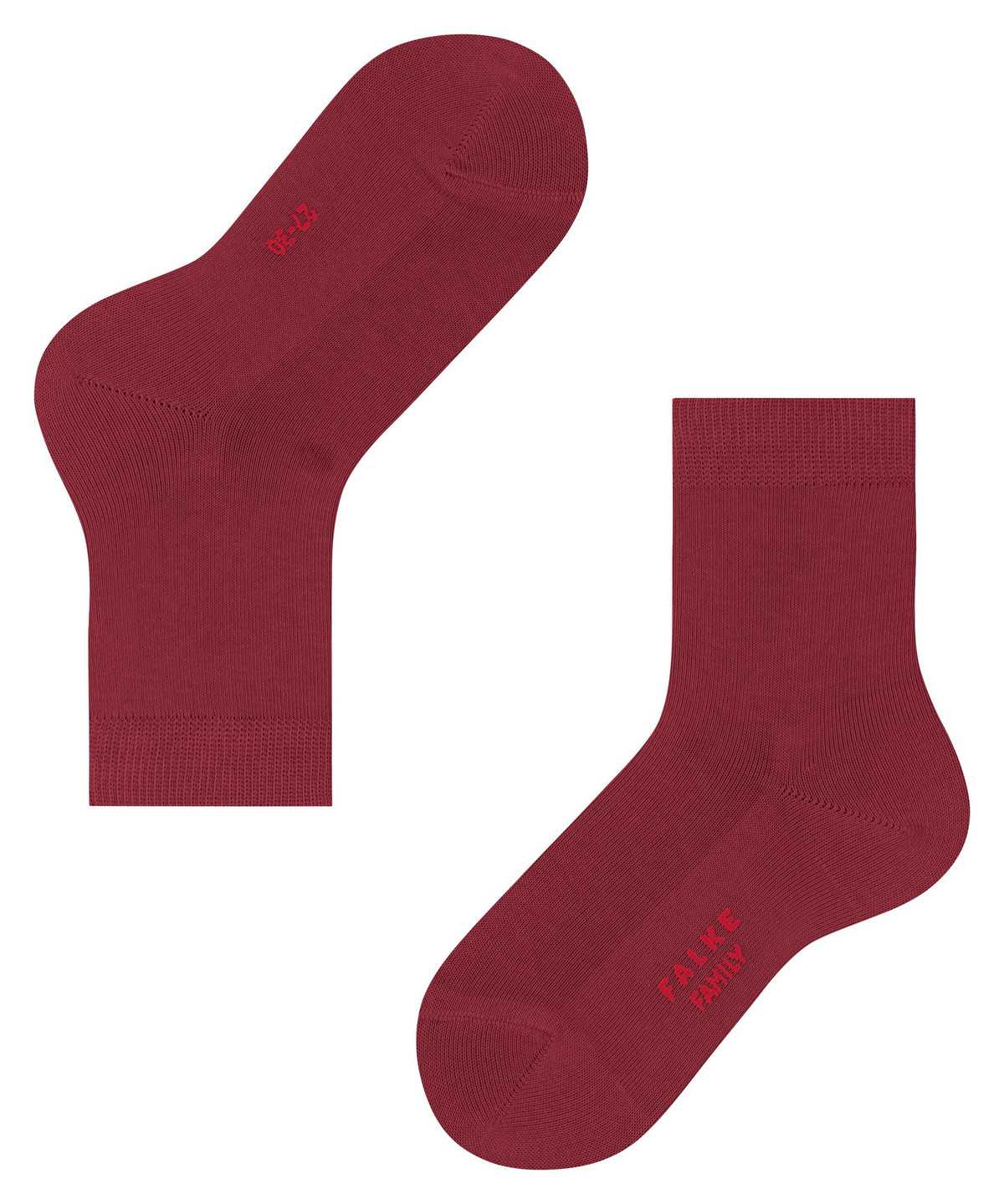 Skarpetki Falke Family Socks Dziecięce Czerwone | ULYGTZ-403